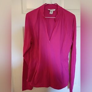 Tommy Bahama Vibrant Pink Long Sleeve Pullover NWOT XL